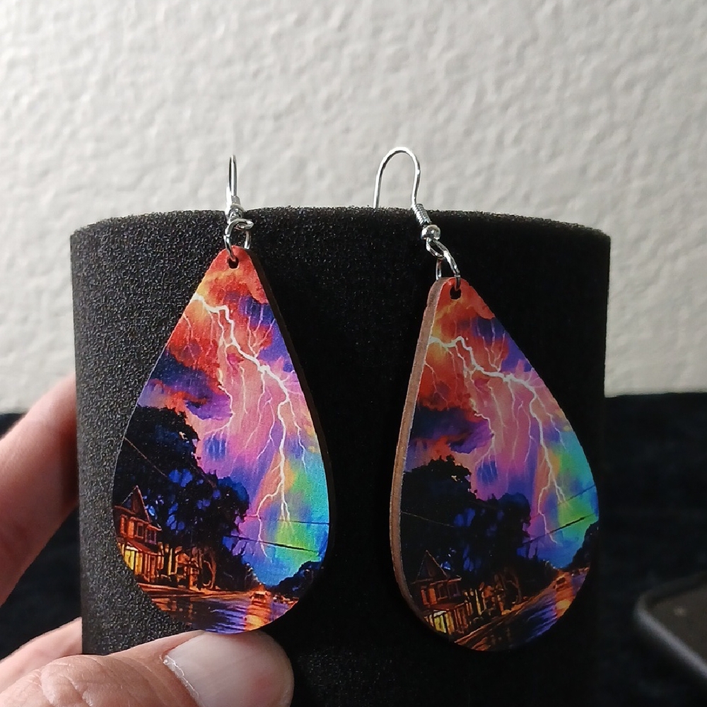 Colorful Teardrop Earrings